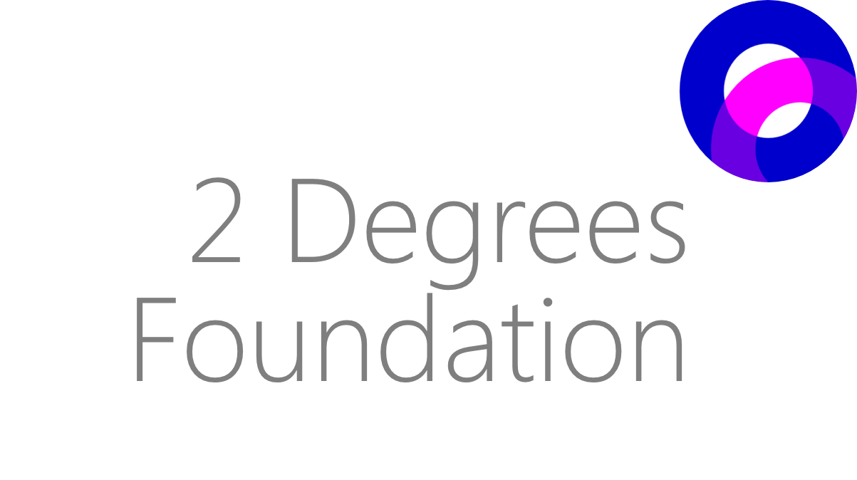 Logo of The 2 Degrees Foundation